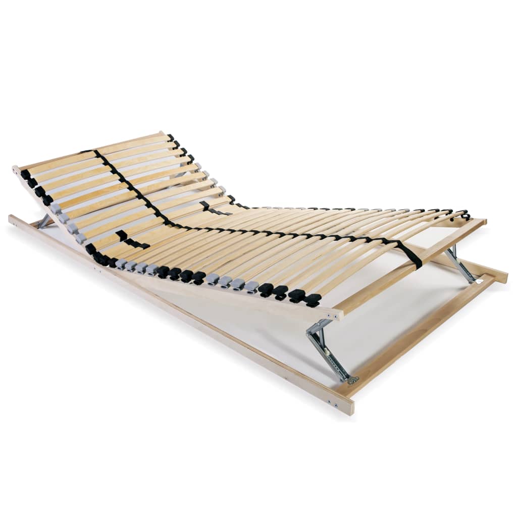 vidaXL Bază de pat cu șipci, 28 șipci, 7 zone, 70 x 200 cm vidaXL Bază de pat cu șipci, 28 șipci, 7 zone, 70 x 200 cm