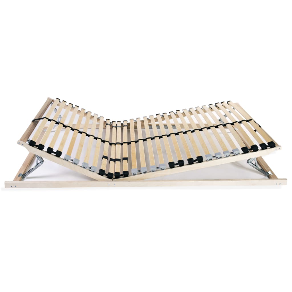 vidaXL Bază de pat cu șipci, 28 șipci, 7 zone, 80 x 200 cm vidaXL Bază de pat cu șipci, 28 șipci, 7 zone, 80 x 200 cm