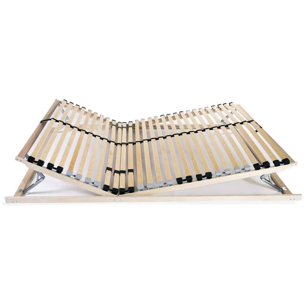 vidaXL Bază de pat cu șipci, 28 șipci, 7 zone, 100 x 200 cm vidaXL Bază de pat cu șipci, 28 șipci, 7 zone, 100 x 200 cm