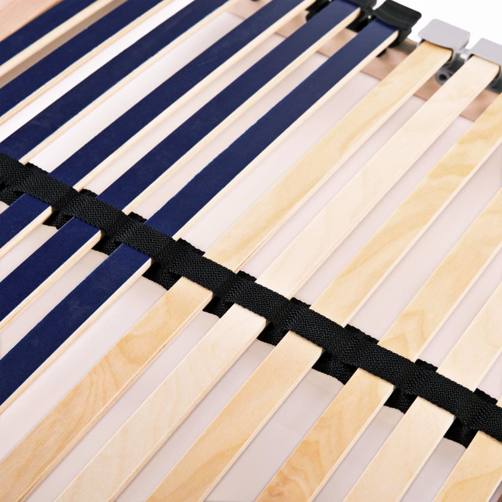 vidaXL Bază de pat cu șipci, 42 șipci, 7 zone, 80 x 200 cm vidaXL Bază de pat cu șipci, 42 șipci, 7 zone, 80 x 200 cm