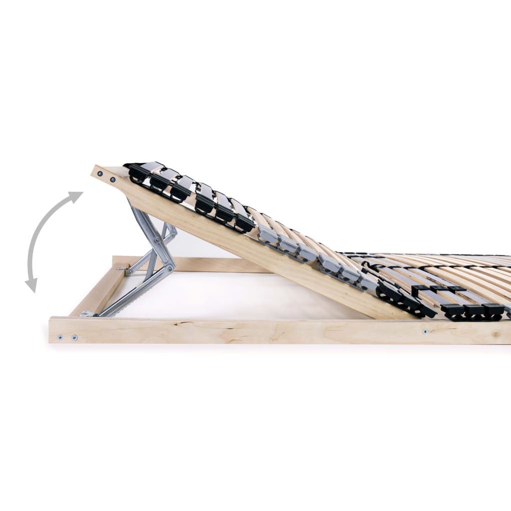 vidaXL Bază de pat cu șipci, 42 șipci, 7 zone, 70 x 200 cm vidaXL Bază de pat cu șipci, 42 șipci, 7 zone, 70 x 200 cm