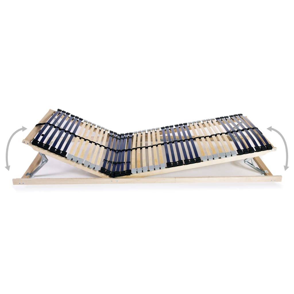 vidaXL Bază de pat cu șipci, 42 șipci, 7 zone, 70 x 200 cm vidaXL Bază de pat cu șipci, 42 șipci, 7 zone, 70 x 200 cm