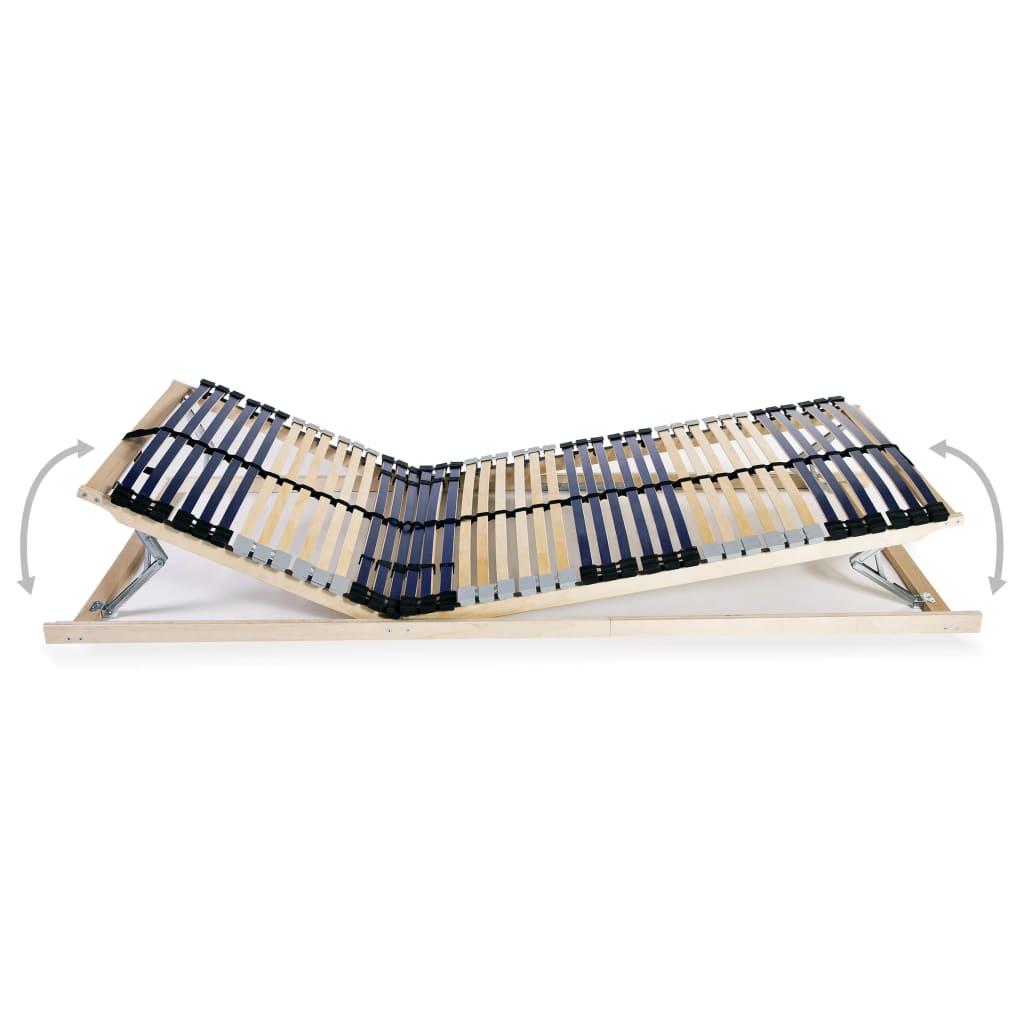 vidaXL Bază de pat cu șipci, 42 șipci, 7 zone, 80 x 200 cm vidaXL Bază de pat cu șipci, 42 șipci, 7 zone, 80 x 200 cm