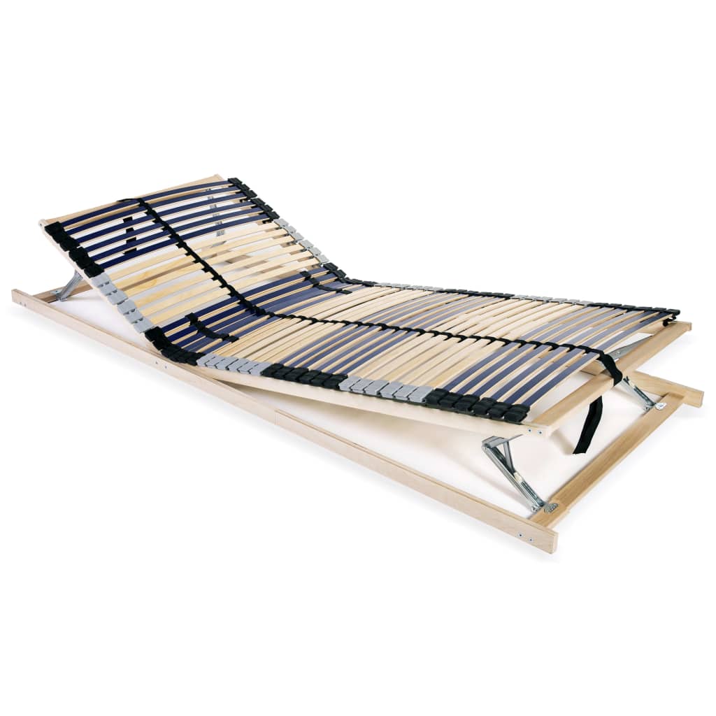 vidaXL Bază de pat cu șipci, 42 șipci, 7 zone, 80 x 200 cm vidaXL Bază de pat cu șipci, 42 șipci, 7 zone, 80 x 200 cm