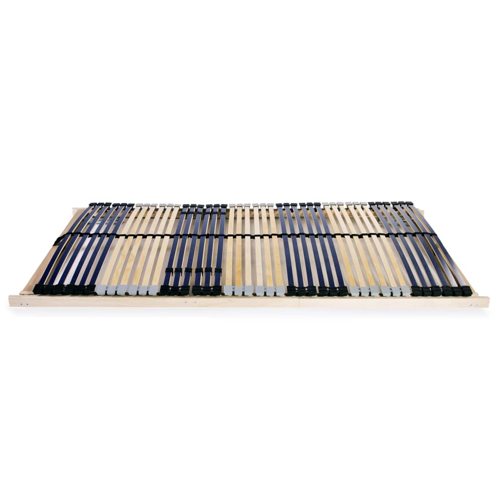 vidaXL Bază de pat cu șipci, 42 șipci, 7 zone, 120 x 200 cm