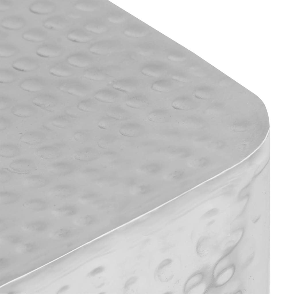 vidaXL Măsuțe de cafea, 2 buc., argintiu, aluminiu