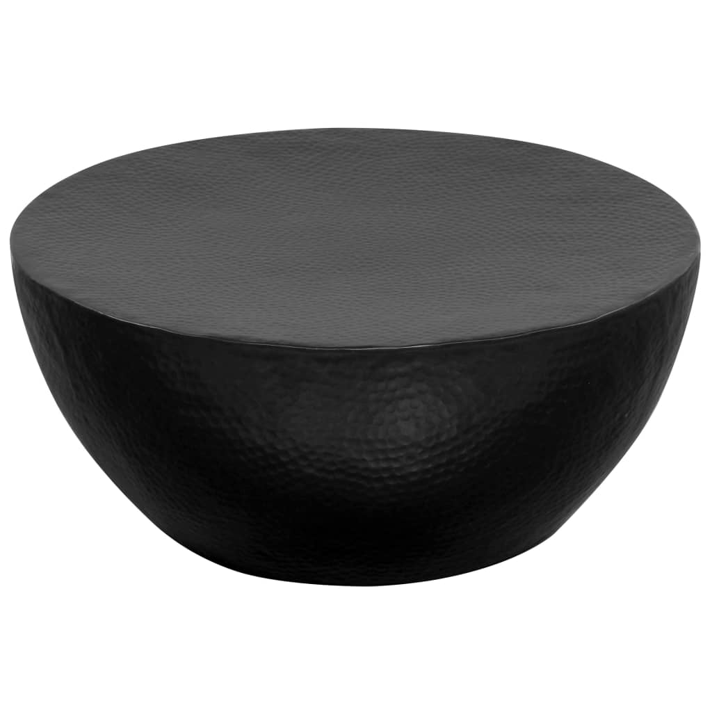 vidaXL Măsuță de cafea, negru, 70 x 30 cm, aluminiu bătut cu ciocanul vidaXL Măsuță de cafea, negru, 70 x 30 cm, aluminiu bătut cu ciocanul