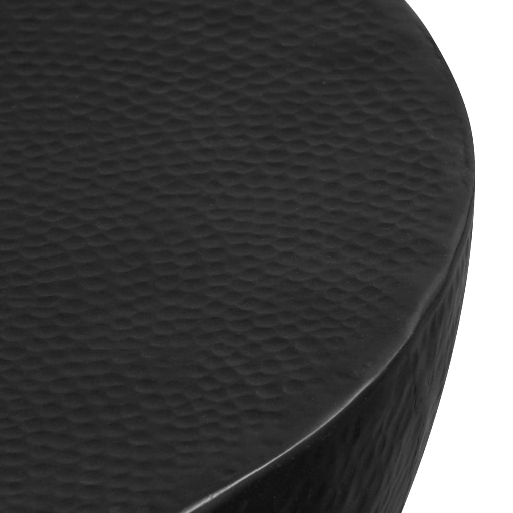 vidaXL Măsuță de cafea, negru, 70 x 30 cm, aluminiu bătut cu ciocanul vidaXL Măsuță de cafea, negru, 70 x 30 cm, aluminiu bătut cu ciocanul