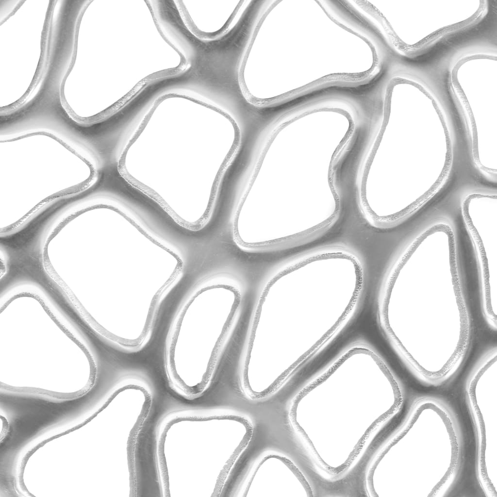 vidaXL Măsuță de cafea, argintiu, 70 x 30 cm, aluminiu turnat