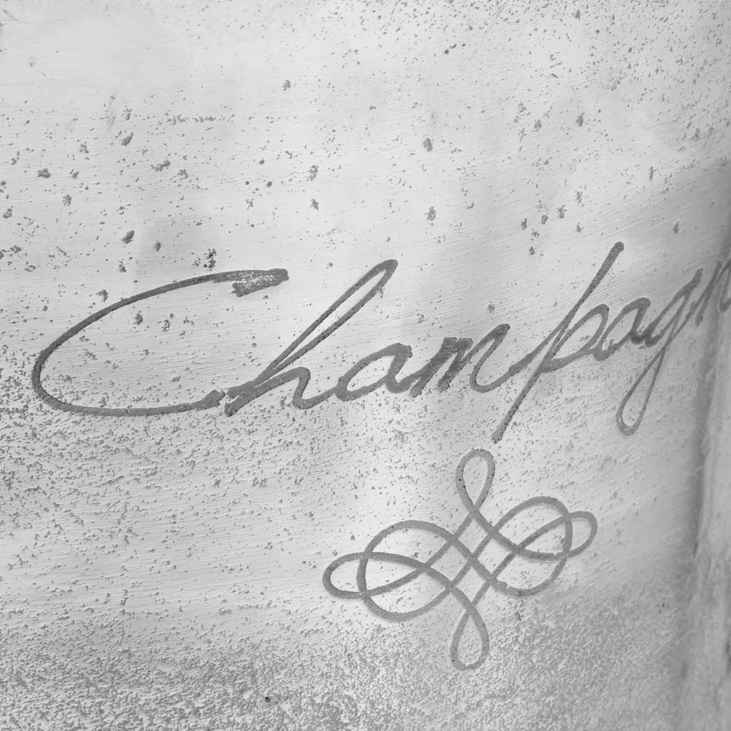 vidaXL Frapieră șampanie, argintiu, 39 x 29 x 71 cm, aluminiu