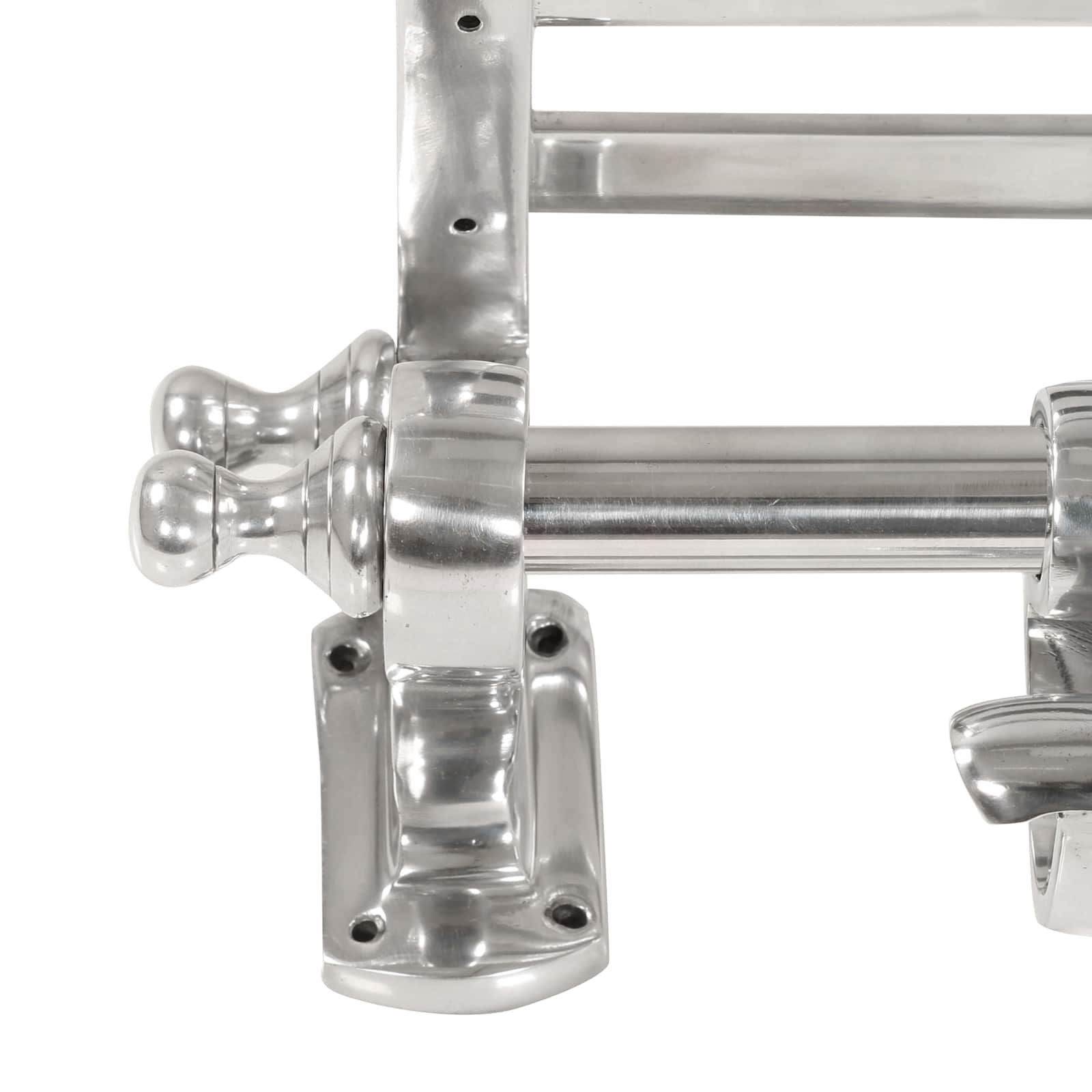 vidaXL Răcător de paltoane Pe perete Argintiu 77 x 30 x 18 cm Aluminiu