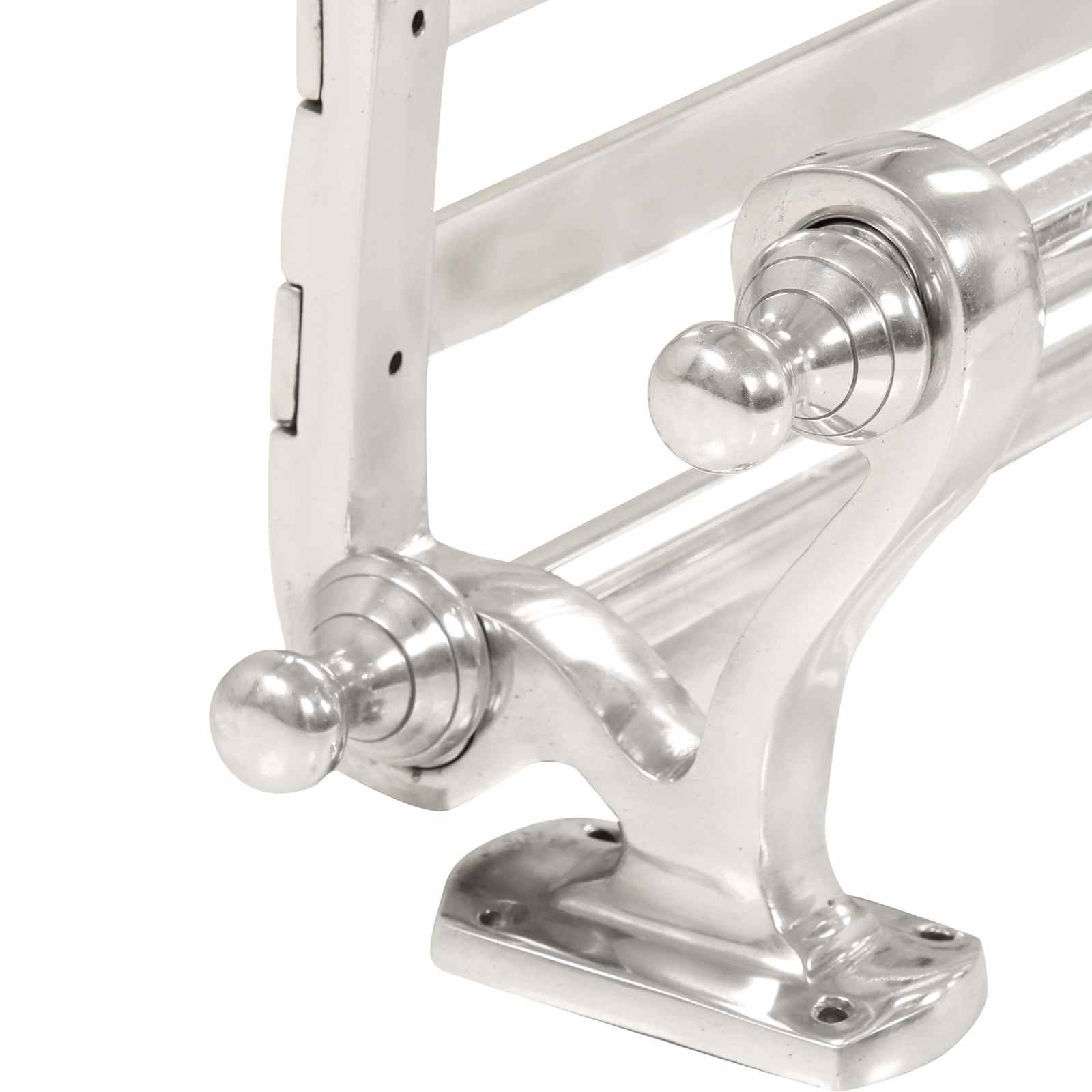 vidaXL Răcător de paltoane Pe perete Argintiu 77 x 30 x 18 cm Aluminiu