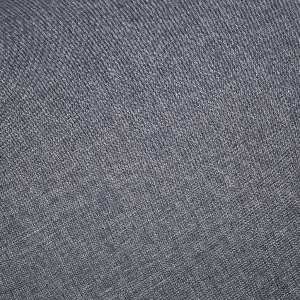 vidaXL Canapea cu 2 locuri, gri închis, material textil