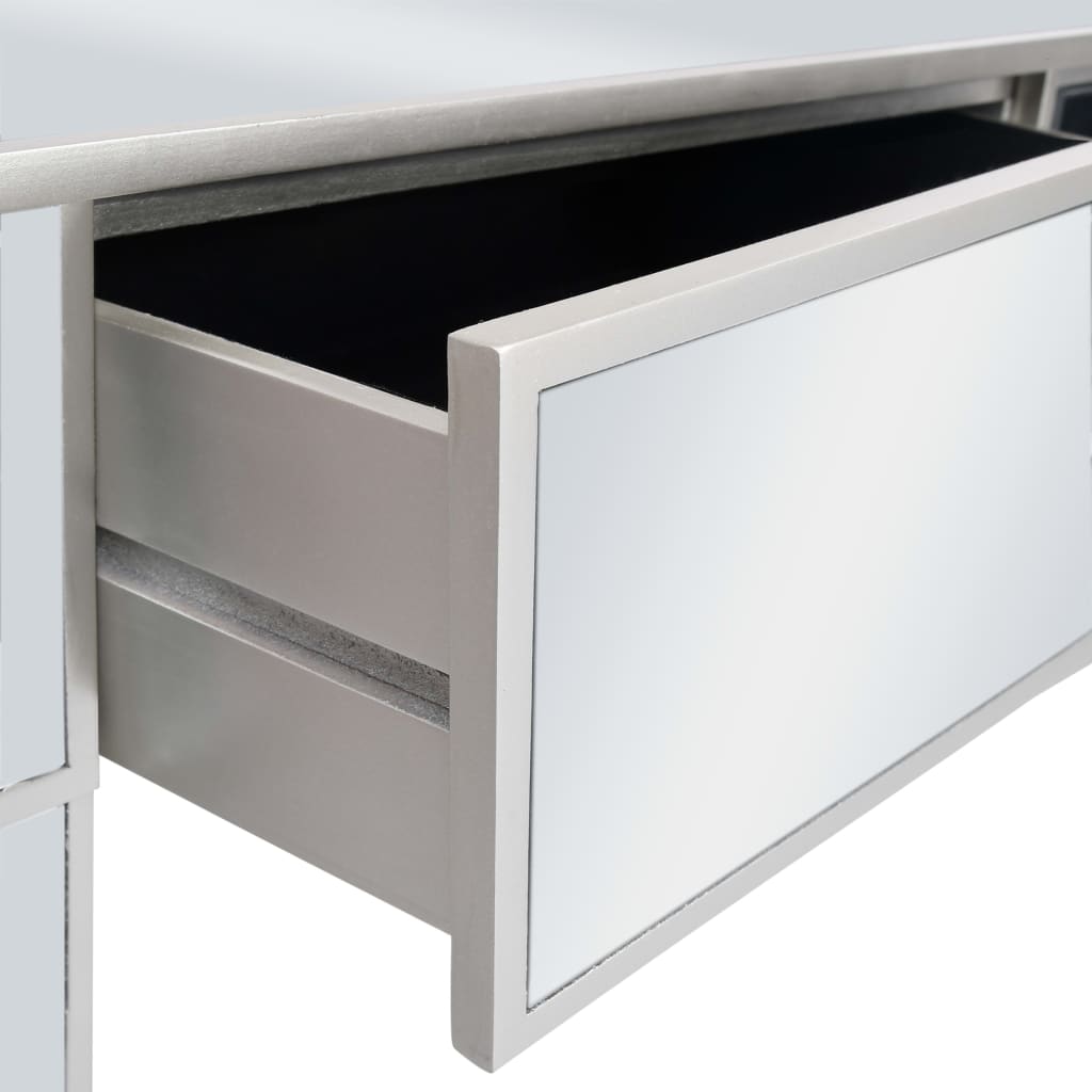 vidaXL Masă consolă tip oglindă, MDF și sticlă, 106,5 x 38 x 76,5 cm vidaXL Masă consolă tip oglindă, MDF și sticlă, 106,5 x 38 x 76,5 cm
