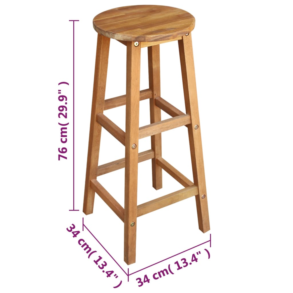 vidaXL Set masă și scaune de bar, 7 piese, lemn masiv de acacia vidaXL Set masă și scaune de bar, 7 piese, lemn masiv de acacia
