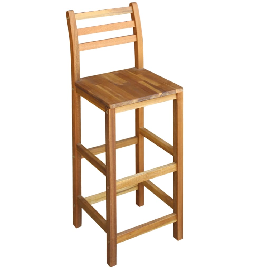 vidaXL Set masă și scaune de bar, 7 piese, lemn masiv de acacia vidaXL Set masă și scaune de bar, 7 piese, lemn masiv de acacia