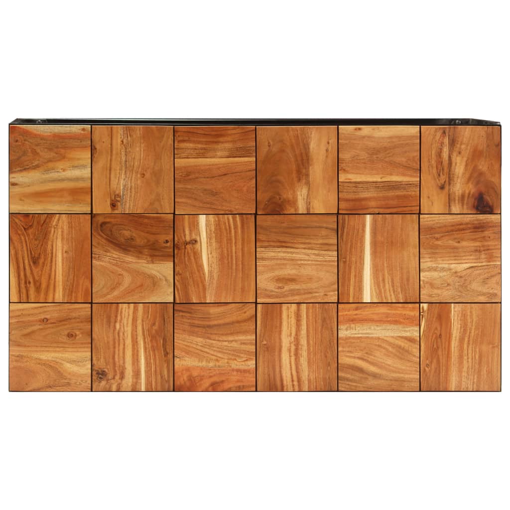 vidaXL Măsuță de cafea, 110 x 60 x 40 cm, lemn masiv de acacia și oțel vidaXL Măsuță de cafea, 110 x 60 x 40 cm, lemn masiv de acacia și oțel