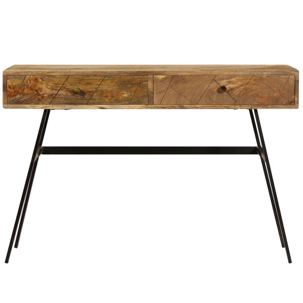 vidaXL Birou de scris cu sertare, 110x50x76 cm, lemn masiv de mango