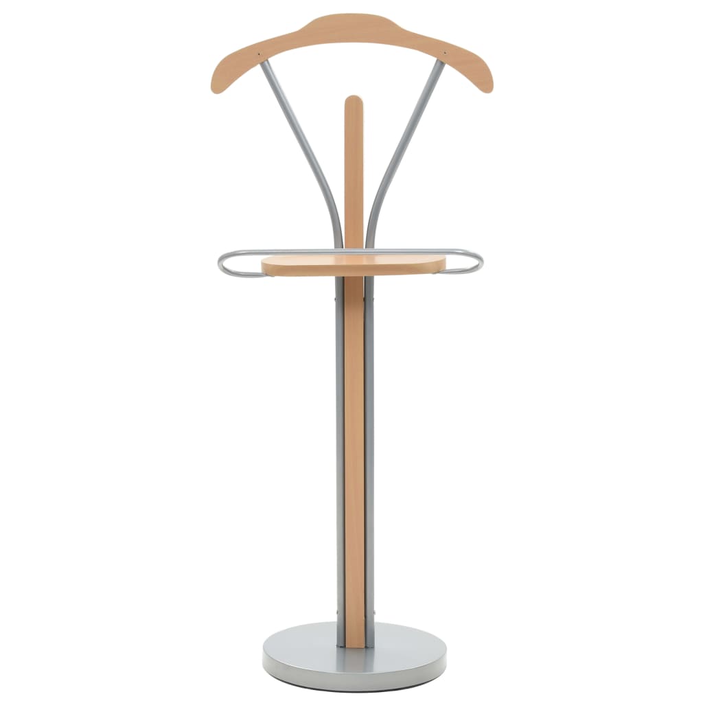 vidaXL Cuier pentru costum, 45 x 35 x 107 cm, natural vidaXL Cuier pentru costum, 45 x 35 x 107 cm, natural