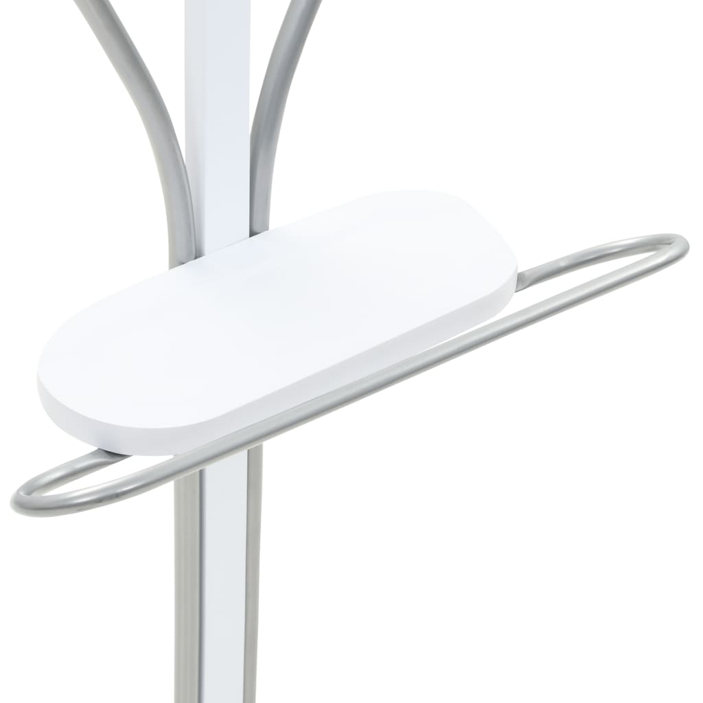 vidaXL Cuier pentru costum, 45 x 35 x 107 cm, alb vidaXL Cuier pentru costum, 45 x 35 x 107 cm, alb