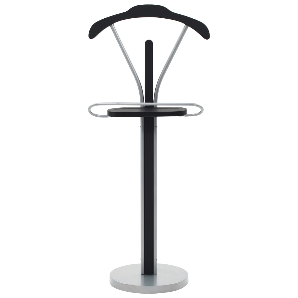 vidaXL Cuier pentru costum, negru și gri, 45 x 35 x 107 cm vidaXL Cuier pentru costum, negru și gri, 45 x 35 x 107 cm
