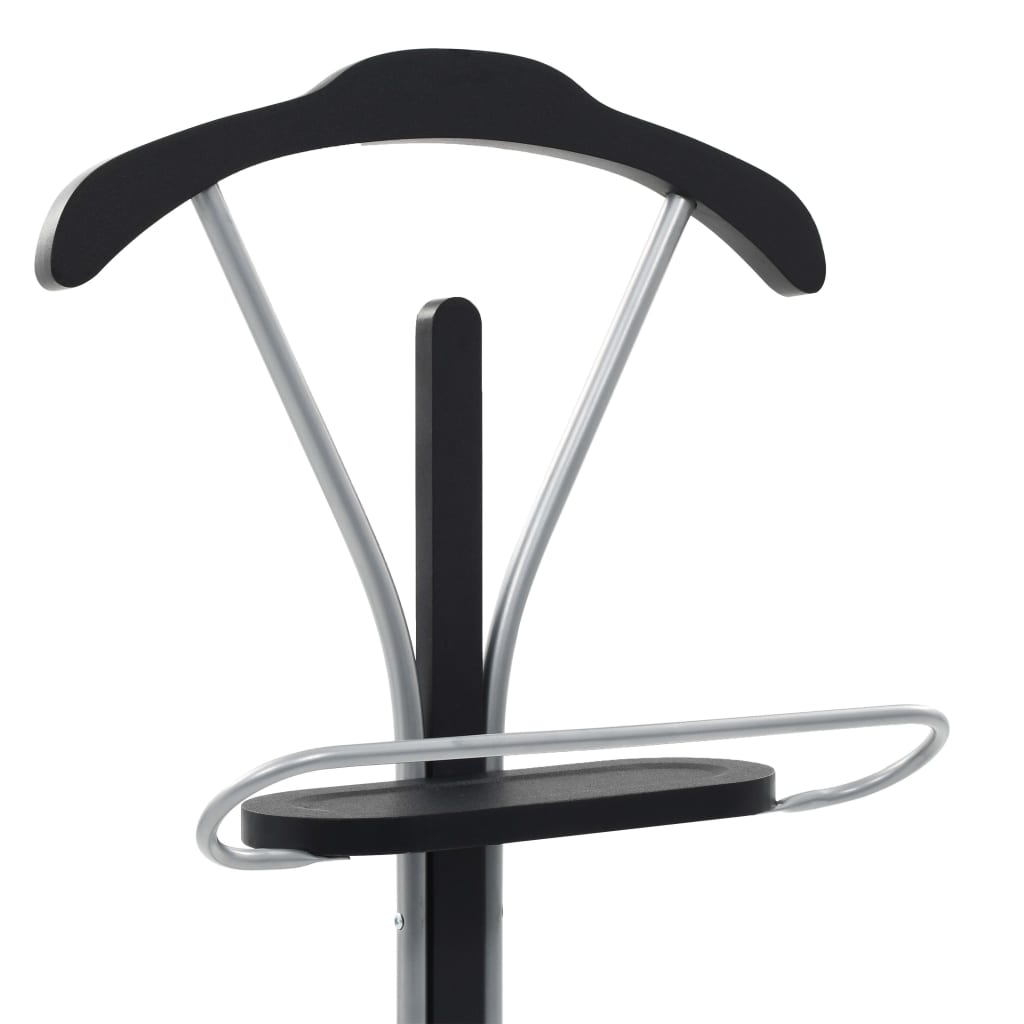 vidaXL Cuier pentru costum, negru și gri, 45 x 35 x 107 cm vidaXL Cuier pentru costum, negru și gri, 45 x 35 x 107 cm