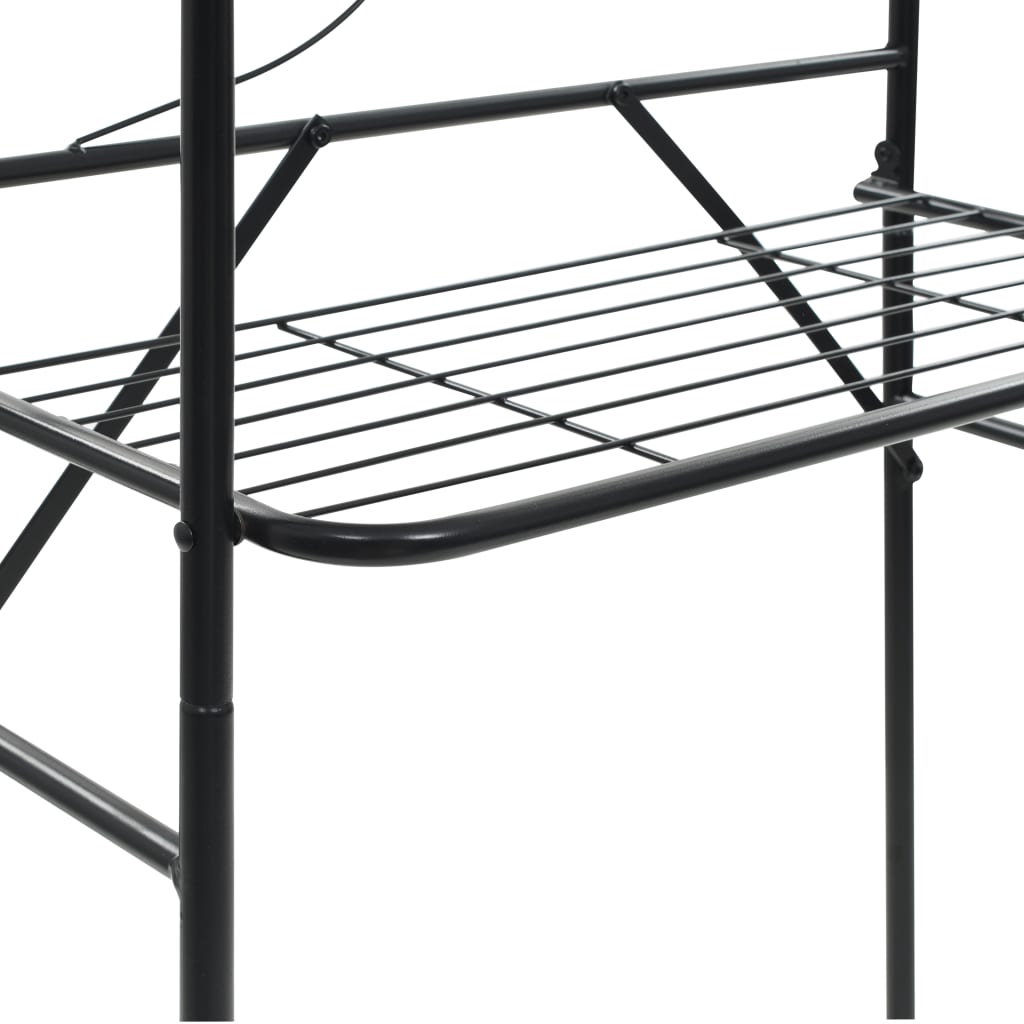 vidaXL Etajeră de toaletă, negru, 60x33x174 cm vidaXL Etajeră de toaletă, negru, 60x33x174 cm