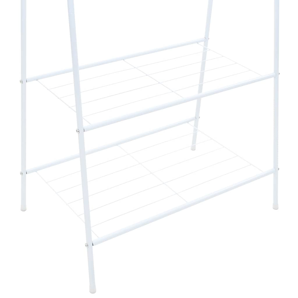vidaXL Cuier de haine, 59 x 35 x 150 cm, alb vidaXL Cuier de haine, 59 x 35 x 150 cm, alb