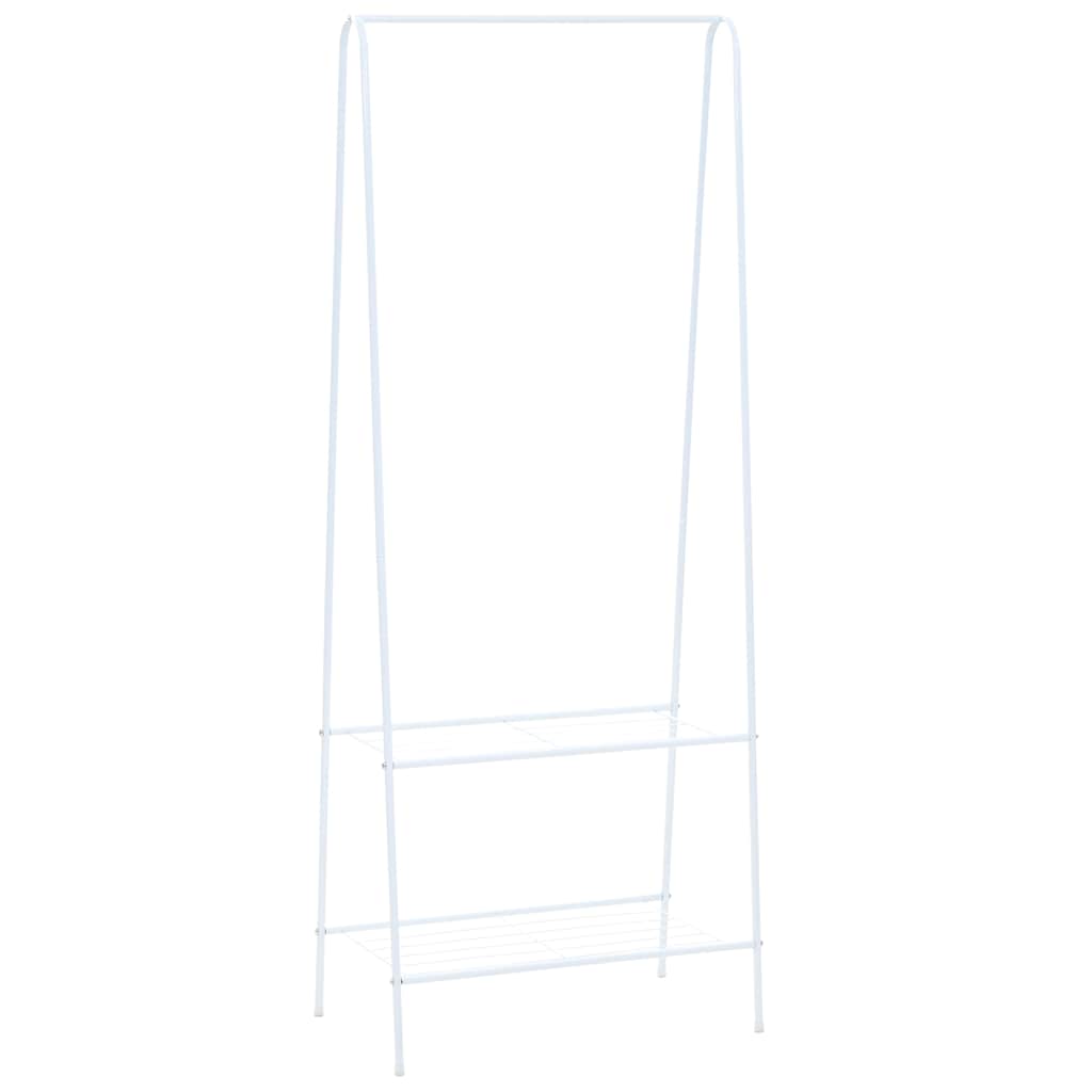 vidaXL Cuier de haine, 59 x 35 x 150 cm, alb vidaXL Cuier de haine, 59 x 35 x 150 cm, alb