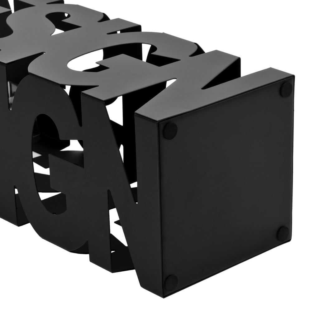 vidaXL Suport de umbrele, model Design, oțel, negru