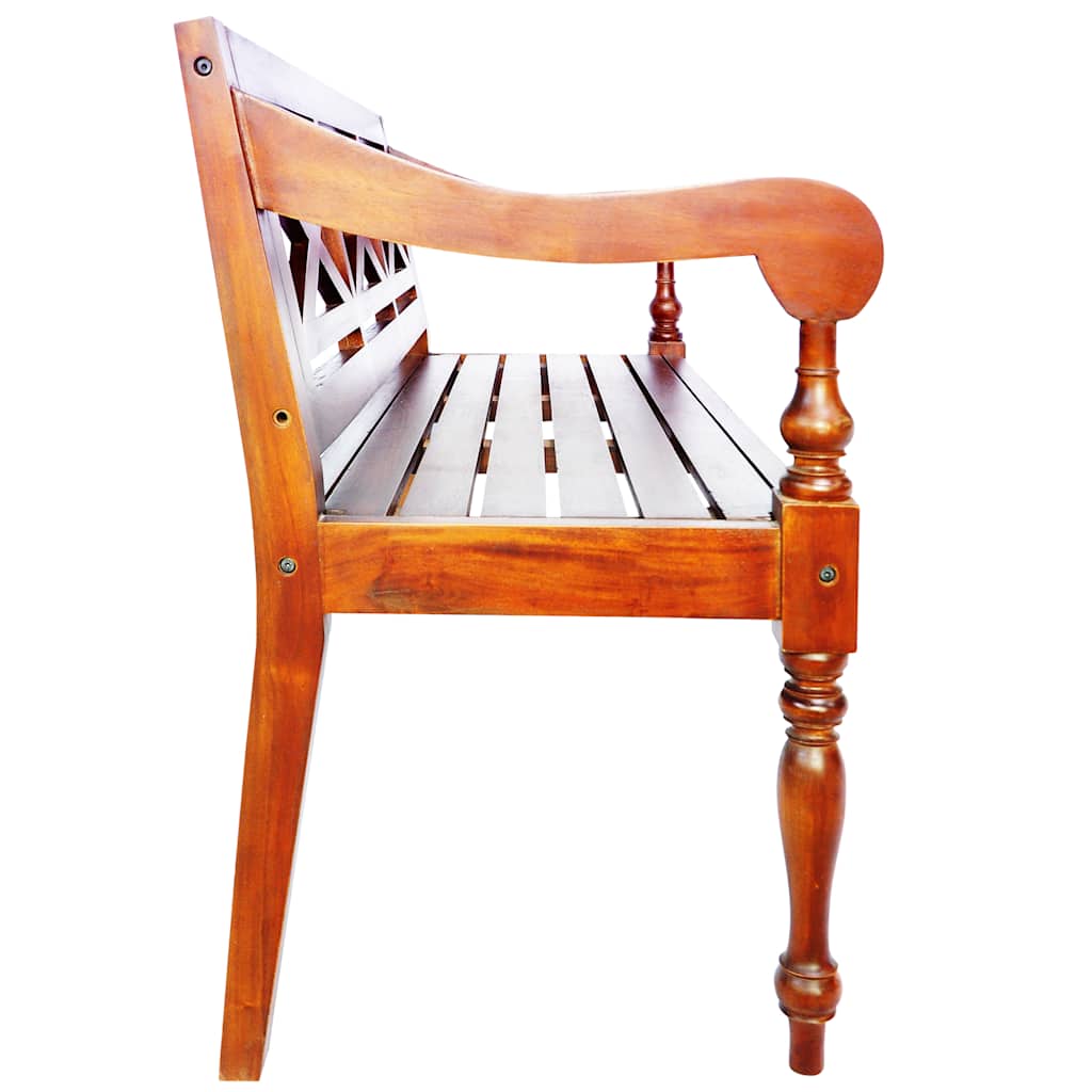 vidaXL Bancă Batavia, maro închis, 136 cm, lemn masiv mahon vidaXL Bancă Batavia, maro închis, 136 cm, lemn masiv mahon