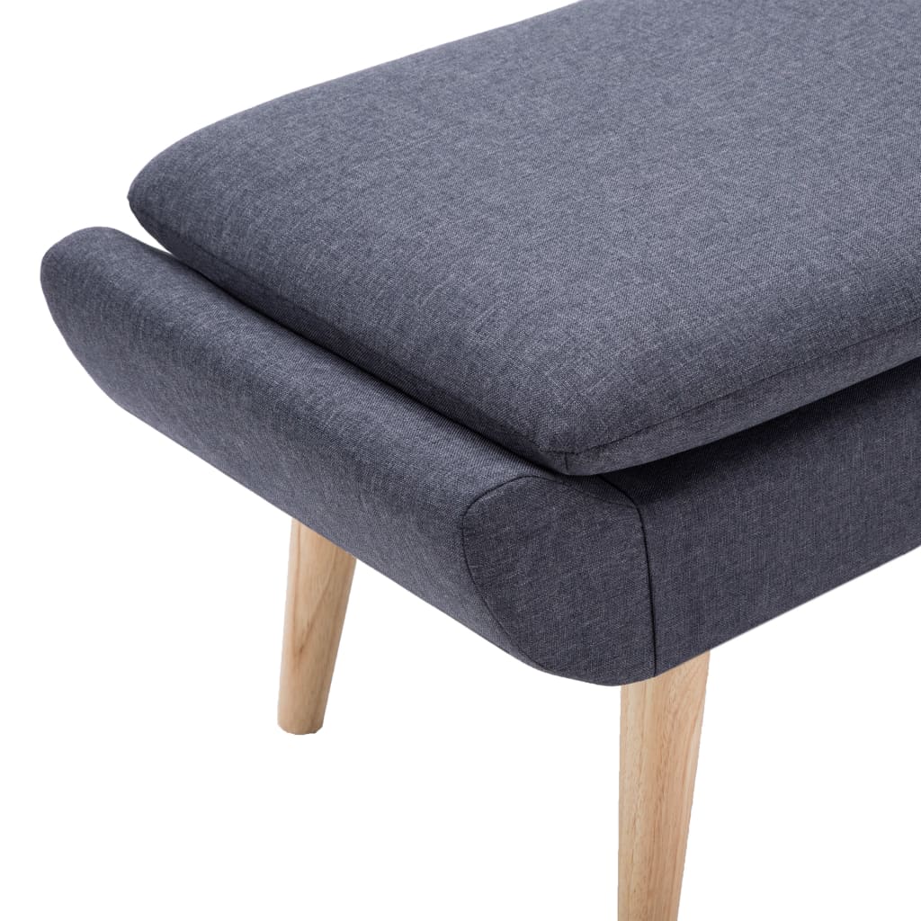 vidaXL Taburet, tapițerie din material textil, 73x43x42 cm, gri închis vidaXL Taburet, tapițerie din material textil, 73x43x42 cm, gri închis