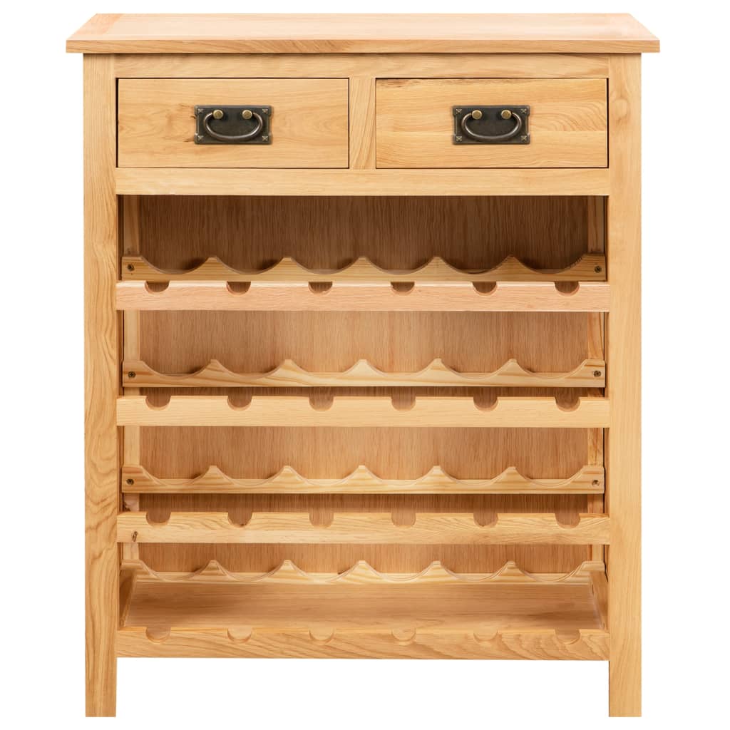 vidaXL Dulap de vinuri, 72 x 32 x 90 cm, lemn masiv de stejar vidaXL Dulap de vinuri, 72 x 32 x 90 cm, lemn masiv de stejar
