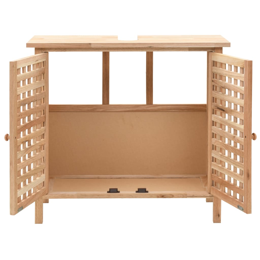 vidaXL Dulap de chiuvetă, lemn masiv de nuc, 66 x 29 x 61 cm vidaXL Dulap de chiuvetă, lemn masiv de nuc, 66 x 29 x 61 cm