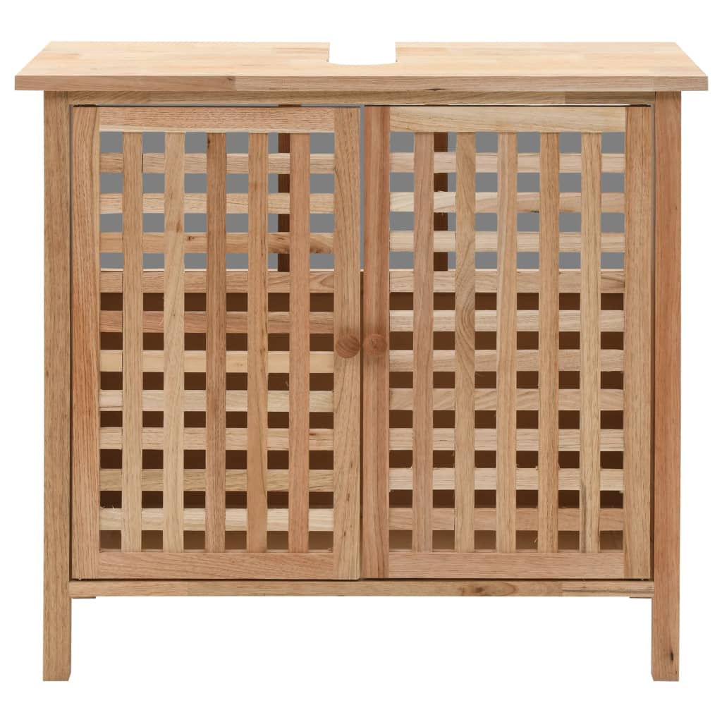 vidaXL Dulap de chiuvetă, lemn masiv de nuc, 66 x 29 x 61 cm vidaXL Dulap de chiuvetă, lemn masiv de nuc, 66 x 29 x 61 cm