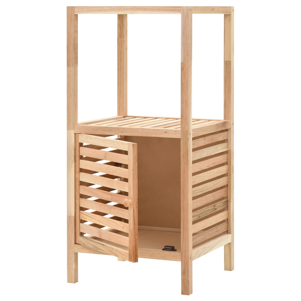 vidaXL Dulap depozitare baie, 39,5x35,5x86 cm, lemn de nuc masiv