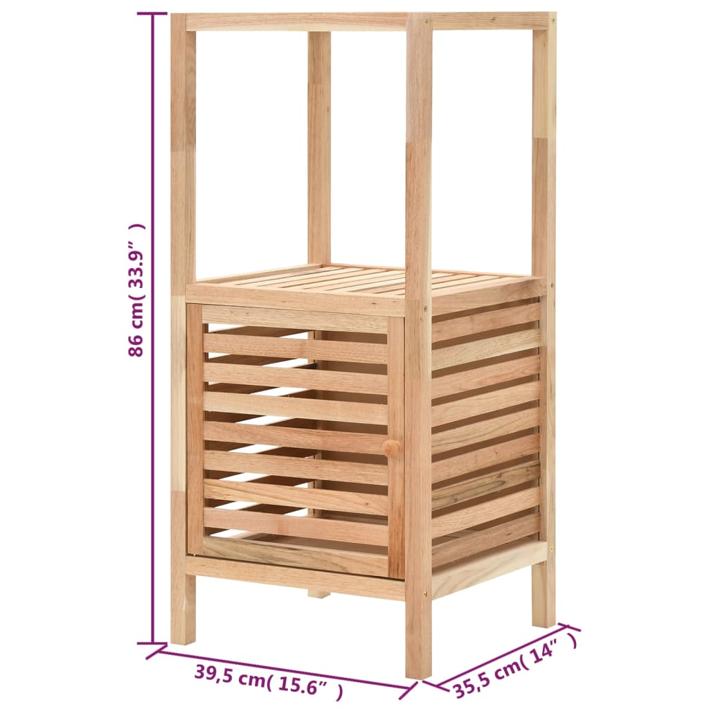 vidaXL Dulap depozitare baie, 39,5x35,5x86 cm, lemn de nuc masiv
