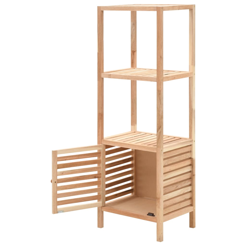 vidaXL Dulap depozitare baie, 39,5x35,5x123 cm, lemn de nuc masiv