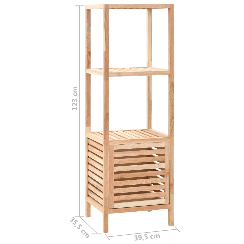 vidaXL Dulap depozitare baie, 39,5x35,5x123 cm, lemn de nuc masiv
