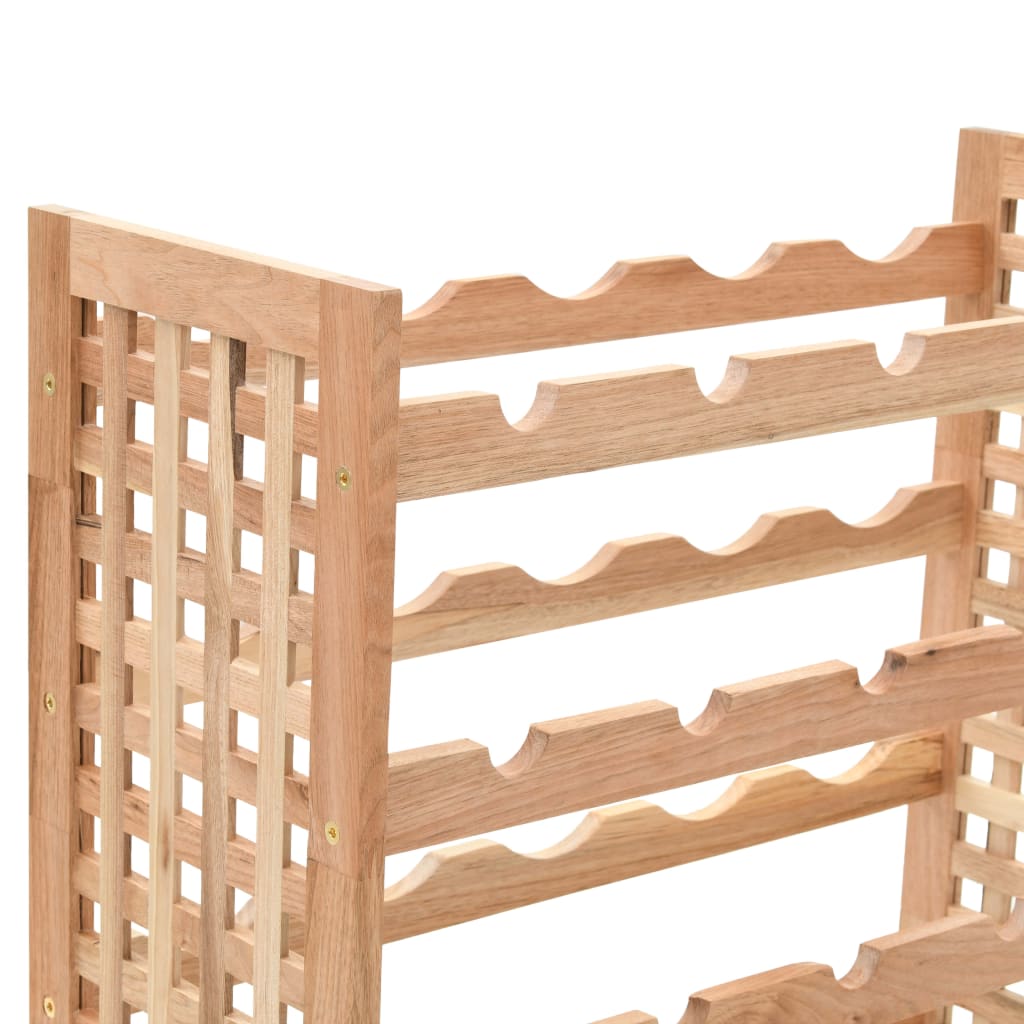 vidaXL Suport sticle vin pentru 25 sticle, 63x25x73 cm, lemn masiv nuc vidaXL Suport sticle vin pentru 25 sticle, 63x25x73 cm, lemn masiv nuc