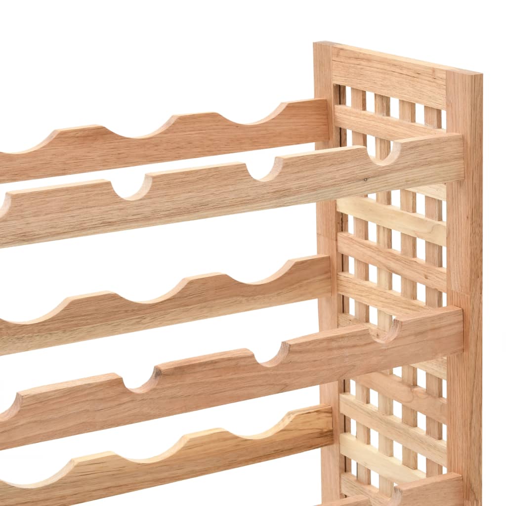 vidaXL Suport sticle vin pentru 25 sticle, 63x25x73 cm, lemn masiv nuc vidaXL Suport sticle vin pentru 25 sticle, 63x25x73 cm, lemn masiv nuc