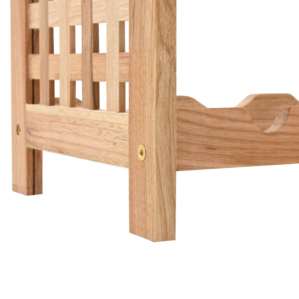 vidaXL Suport sticle vin pentru 25 sticle, 63x25x73 cm, lemn masiv nuc vidaXL Suport sticle vin pentru 25 sticle, 63x25x73 cm, lemn masiv nuc