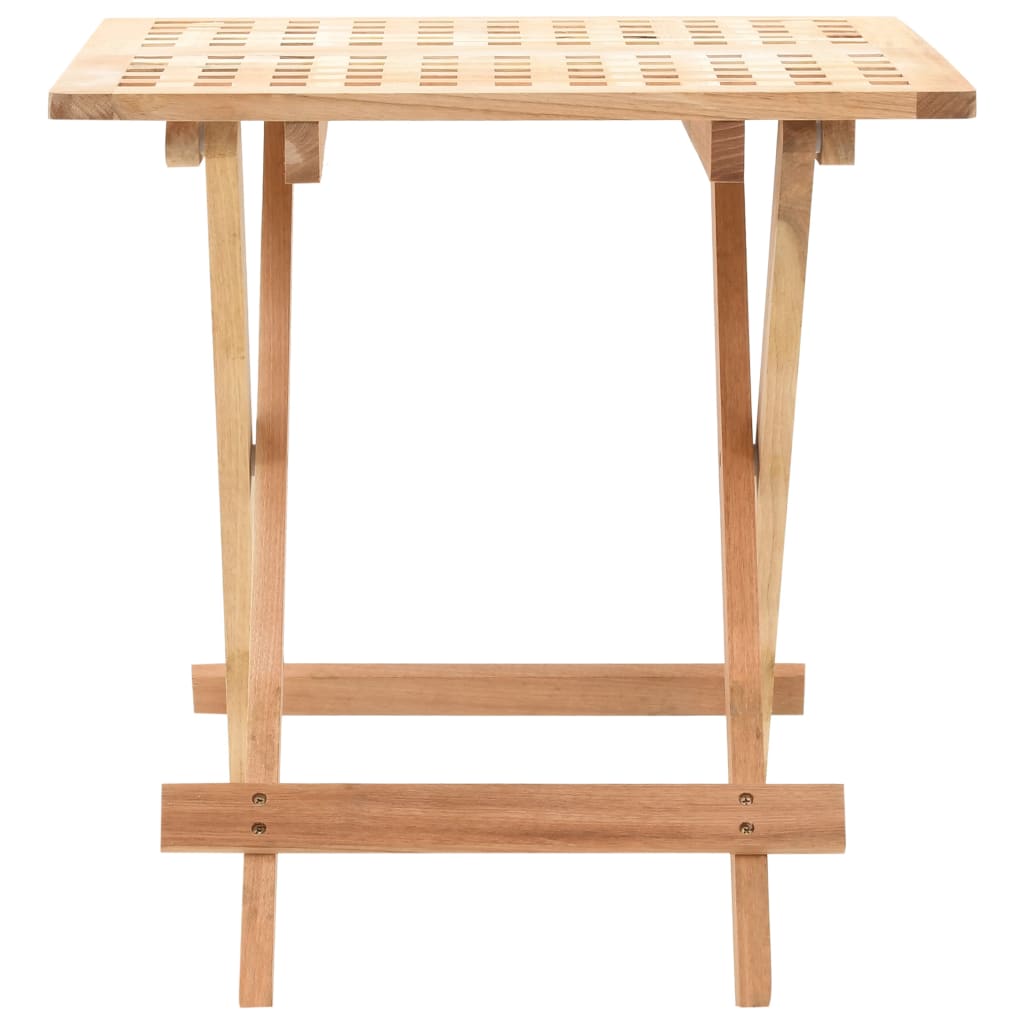 vidaXL Masă laterală pliabilă, 50x50x49 cm, lemn masiv de nuc vidaXL Masă laterală pliabilă, 50x50x49 cm, lemn masiv de nuc