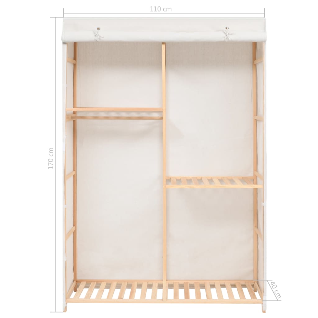 vidaXL Dulap de haine cu 3 rafturi, 110 x 40 x 170 cm vidaXL Dulap de haine cu 3 rafturi, 110 x 40 x 170 cm
