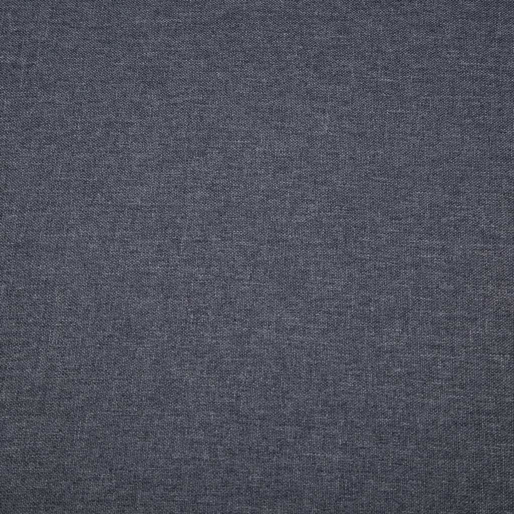 vidaXL Canapea 3 locuri, tapițerie textilă, 172x70x82 cm, gri închis vidaXL Canapea 3 locuri, tapițerie textilă, 172x70x82 cm, gri închis