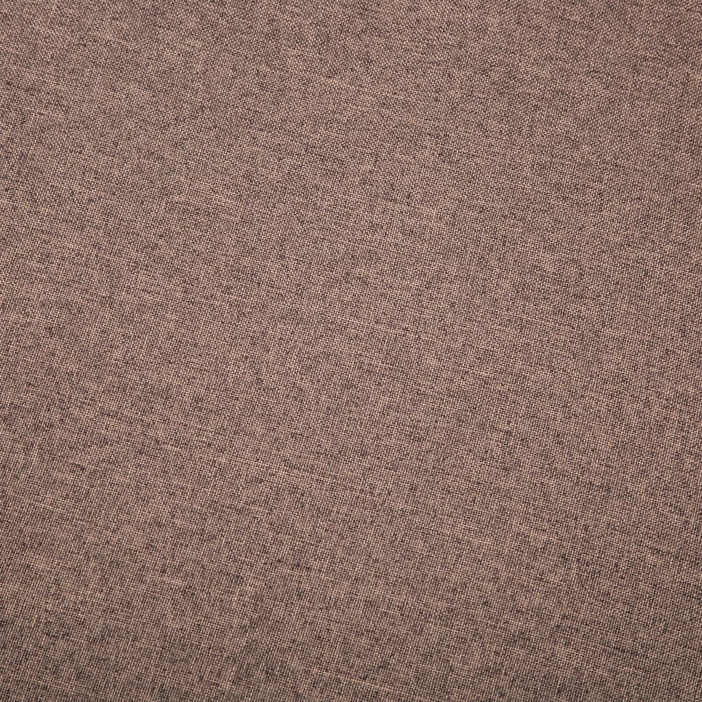 vidaXL Canapea cu 3 locuri, material textil, 172 x 70 x 82 cm, maro
