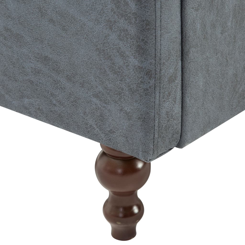 vidaXL Fotoliu, gri, material textil
