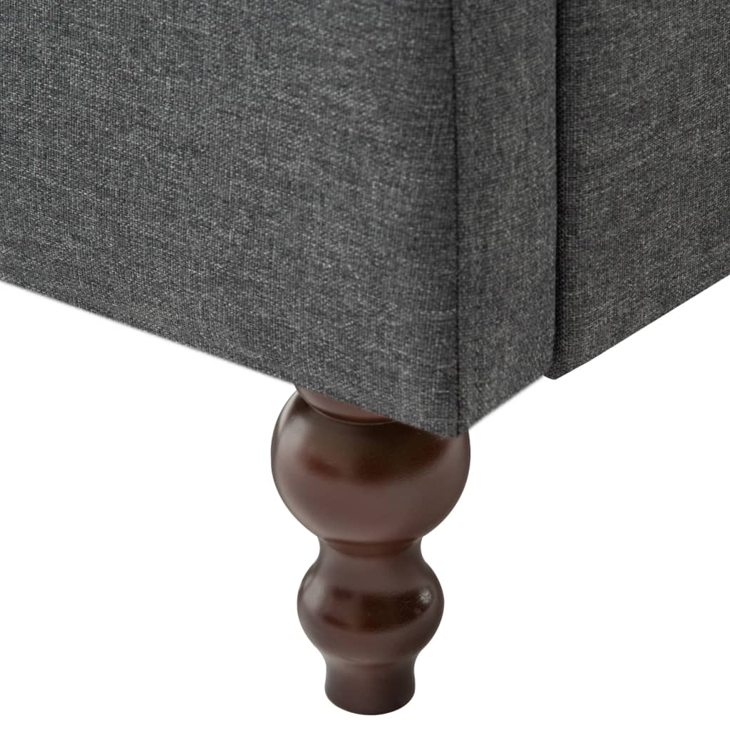 vidaXL Fotoliu, gri închis, material textil