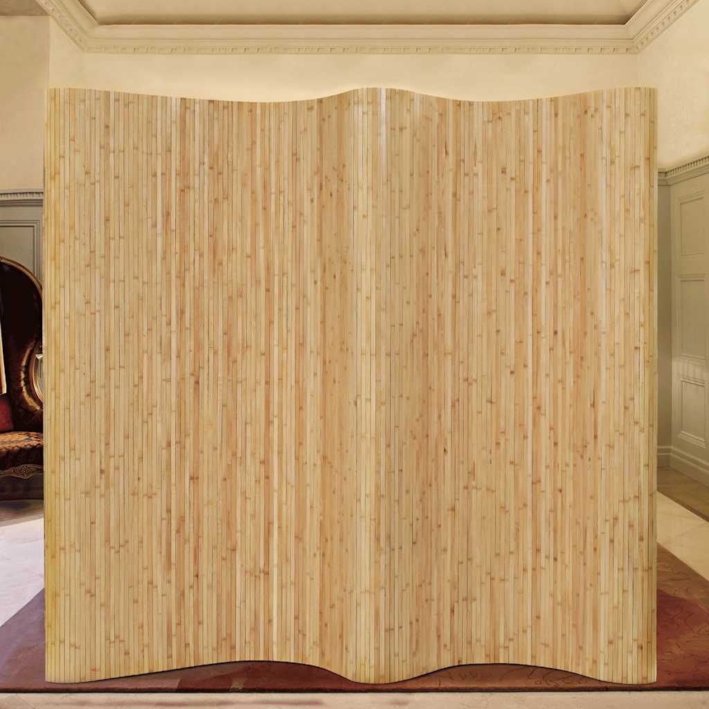 vidaXL Paravan de cameră, natural, 250 x 165 cm, bambus vidaXL Paravan de cameră, natural, 250 x 165 cm, bambus