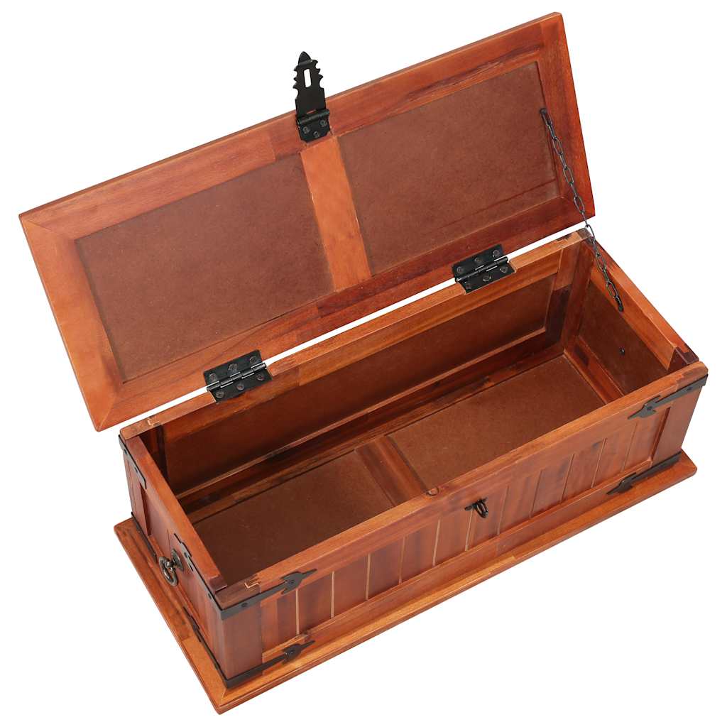 vidaXL Cufăr de depozitare, 60x25x22 cm, lemn masiv de acacia vidaXL Cufăr de depozitare, 60x25x22 cm, lemn masiv de acacia